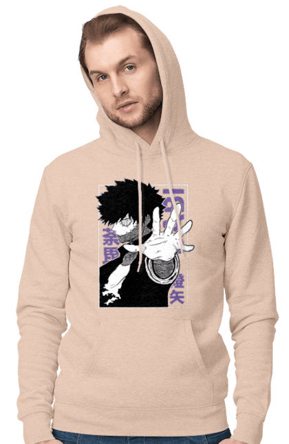 Чоловіче худі з принтом "Моя академія героїв Дабі". Dabi, my hero academia, todoroki, toya todoroki, академія юей, аніме, дабі, моя академія героїв, тодорокі, тойя тодорокі. 2070702