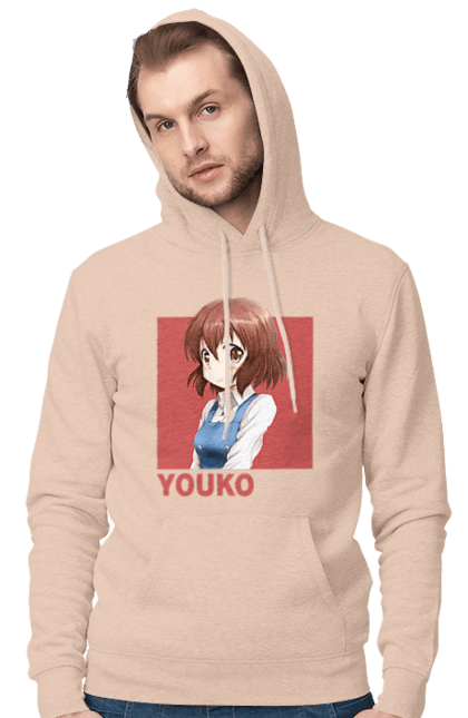 Men's hoodie with prints Kiniro Mosaic Yoko Inokuma. Anime, gold mosaic, kiniro mosaic, kinmoza, manga, yoko, yoko inokuma. 2070702