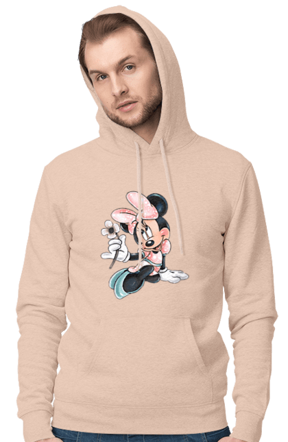 Чоловіче худі з принтом "Мінні Маус". Mickey mouse, minnie mouse, дісней, міккі, міккі маус, мінні маус, мультфільм. 2070702