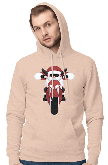 Santa on a motorcycle