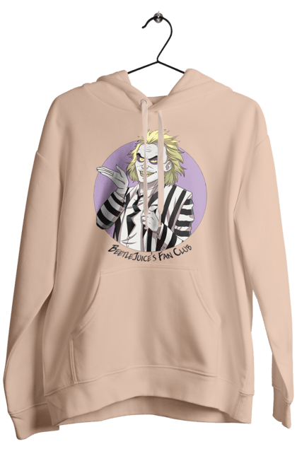 Men's hoodie with prints Beetlejuice. Beetlejuice, comedy, ghost, horror, movie, tim burton, warner bros. 2070702