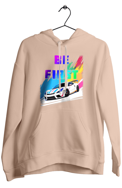 Men`s hoodie with prints Race. Automobile, race, sport car, sports car. 2070702