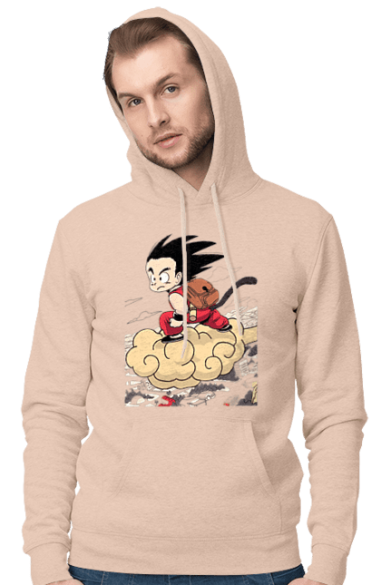 Men's hoodie with prints Dragon Ball Son Goku. Anime, dragon ball, goku, manga, son goku, tv series. 2070702