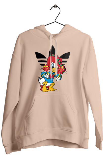 Чоловіче худі з принтом "Adidas Дональд Дак". Adidas, daisy duck, donald duck, адідас, дейзі дак, дональд дак, мультсеріал, мультфільм. 2070702