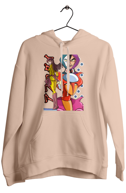 Men's hoodie with prints Mazinger Z Aphrodite. Anime, aphrodite, manga, mazinger z, mecha, robots. 2070702