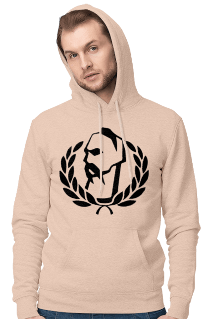Men`s hoodie with prints Cossack wreath. Cossack, ukraine, wreath. 2070702