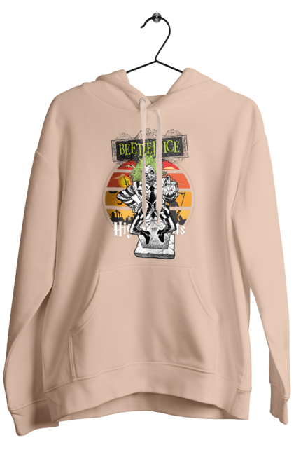 Men's hoodie with prints Beetlejuice. Beetlejuice, comedy, ghost, horror, movie, tim burton, warner bros. 2070702