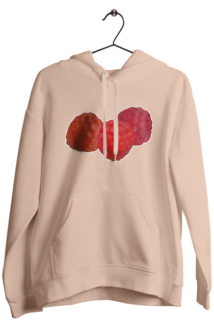 Чоловіче худі з принтом "Малина". Веган, вегетаріанець, делікатес, дієта, їжа, літо, малина, плід, смачно, стигла, червона, ягода. 2070702