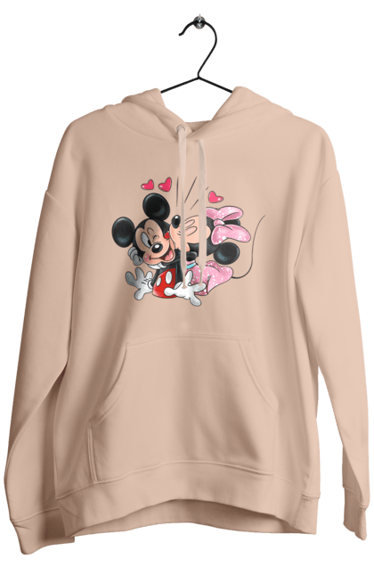 Чоловіче худі з принтом "Міккі Маус та Мінні Маус". Mickey mouse, minnie mouse, дісней, міккі, міккі маус, мінні маус, мультфільм. 2070702