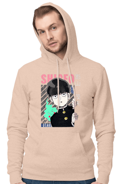 Чоловіче худі з принтом "Mob Psycho 100". Anime, manga, mob psycho 100, shigeo kageyama, аніме, манга, моб, моб-вар ят 100, сігео кагеяма, шіґео каґеяма. 2070702