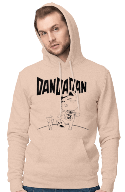 Мужское худи с принтом Дандадан Турбо бабка. Dandadan, turbo granny, yokai, аниме, дандадан, ёкай, манга, турбо-бабка. 2070702