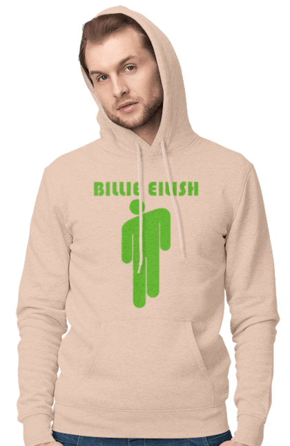 Чоловіче худі з принтом "Billie Eilish". Активістка, біллі айліш, мизукант, права, співачка, тварини. 2070702