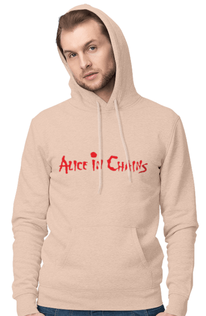 Men's hoodie with prints Alice in Chains. Alice in chains, alternative metal, alternative rock, group, grunge, hard rock, music, rock, sludge metal. 2070702