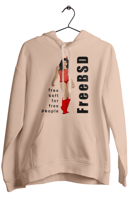 Чоловіче худі з принтом "Freebsd Для Вільних". Bsd, freebsd, unix, адміністратор, айті, айтішник, безкоштовна, безкоштовно, бестія, вільна, демон, демонесса, дівчина, для дорослих, доступність, еротика, еротична, жінка, незалежність, операційна система, ос, програміст, програмне забезпечення, свобода, сисадмін, система, системний адміністратор, софт, текст, червоний, чорний. 2070702