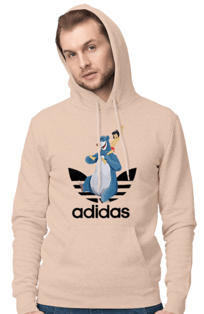 Чоловіче худі з принтом "Adidas Мауглі". Adidas, mowgli, адідас, книга, книга джунглів, мауглі, мультфільм. 2070702