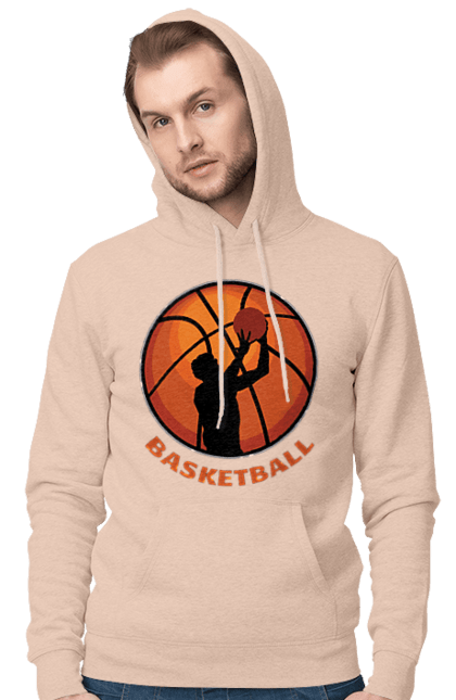 Чоловіче худі з принтом "Гра Баскетбол". Баскетбол, баскетболіст, гра баскетбо, фаворит. aslan