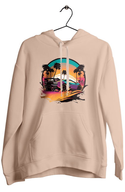 Чоловіче худі з принтом "Ламборджині Сінтвейв". Авто, автомобіль, ламба, ламборджині, машини, сінтвейв. 2070702