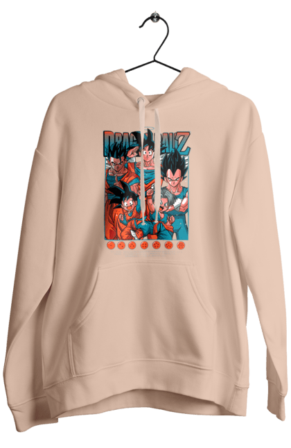 Чоловіче худі з принтом "Перли дракона". Anime, dragon ball, goku, manga, vegeta, аніме, вегета, гоку, манга, перли дракона. 2070702