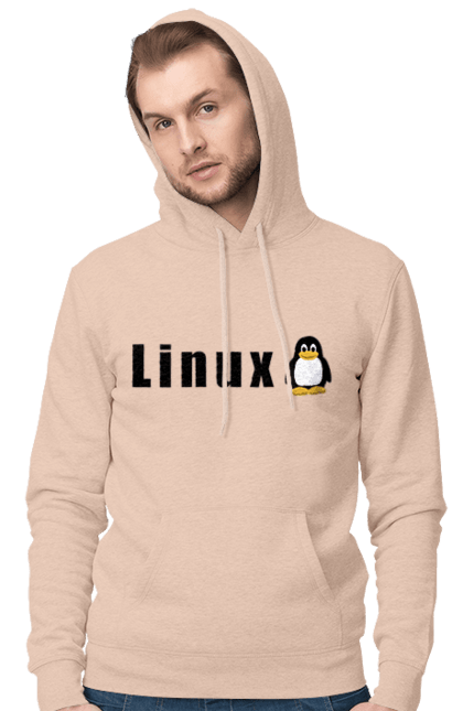 Чоловіче худі з принтом "Linux". Linux, адміністратор, айті, айтішник, безкоштовна, безкоштовно, вільна, доступність, комерційна, незалежність, операційна система, ос, пінгвін, програміст, програмне забезпечення, свобода, сервер, сисадмін, система, системний адміністратор, софт, текст, чорний. 2070702