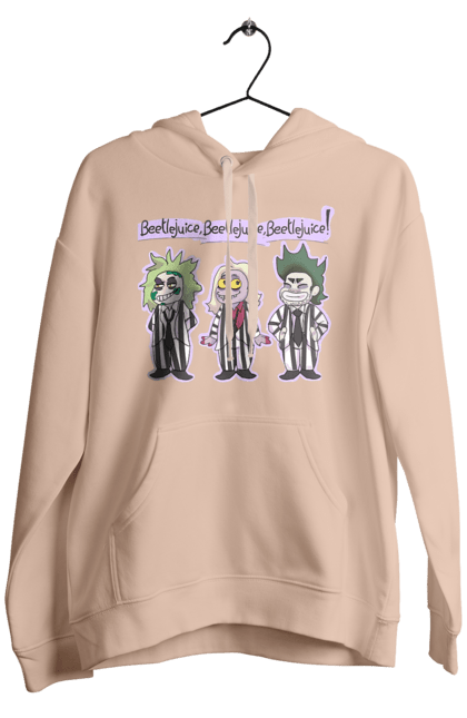 Men's hoodie with prints Beetlejuice. Beetlejuice, comedy, ghost, horror, movie, tim burton, warner bros. 2070702