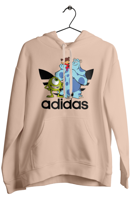 Чоловіче худі з принтом "Adidas Корпорація монстрів". Adidas, monsters inc, pixar, адідас, корпорація монстрів, мультфільм. 2070702