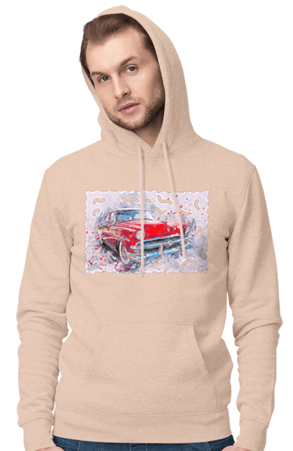 Men`s hoodie with prints Car gas. Car, car gas, gas, road, victory, wheel. 2070702