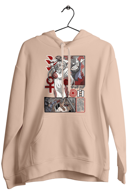 Чоловіче худі з принтом "Deadman Wonderland Сіро". Deadman wonderland, shiro, аніме, в`язниця, карнавал мертвечини, країна чудес смертників, манга, сиро, сіро, шіро. 2070702