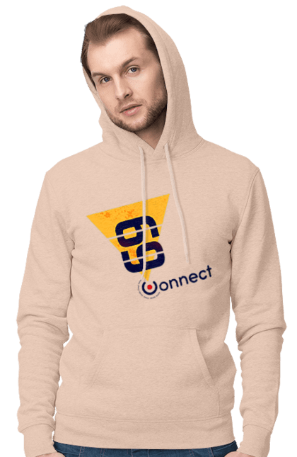 Чоловіче худі з принтом "69  є контакт". Жарт, контакт, прикол, секс. 2070702