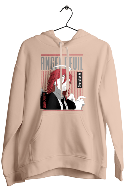 Men's hoodie with prints Chainsaw Man Angel Devil. Angel devil, anime, chainsaw man, demon, manga, shonen. 2070702