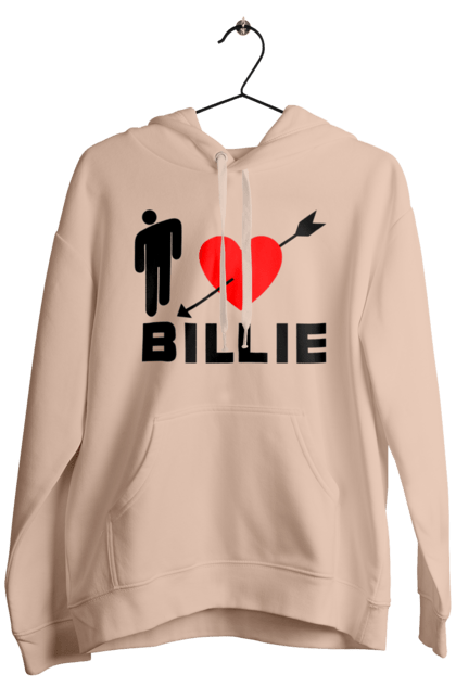 Чоловіче худі з принтом "Біллі Айліш". Біллі айліш, логотип біллі айліш, принт біллі айліш, співачка біллі айліш. 2070702