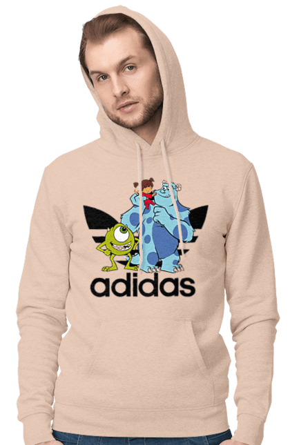 Чоловіче худі з принтом "Adidas Корпорація монстрів". Adidas, monsters inc, pixar, адідас, корпорація монстрів, мультфільм. 2070702