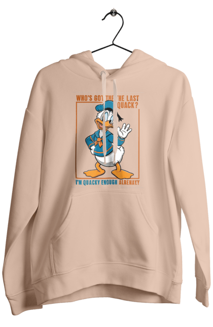 Мужское худи с принтом Дональд Дак. Disney, donald duck, дисней, дональд дак, мультсериал, мультфильм. 2070702