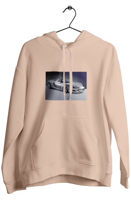 Men`s hoodie with prints Auto.2. Auto, color image, compartment, photo, sports car. 2070702