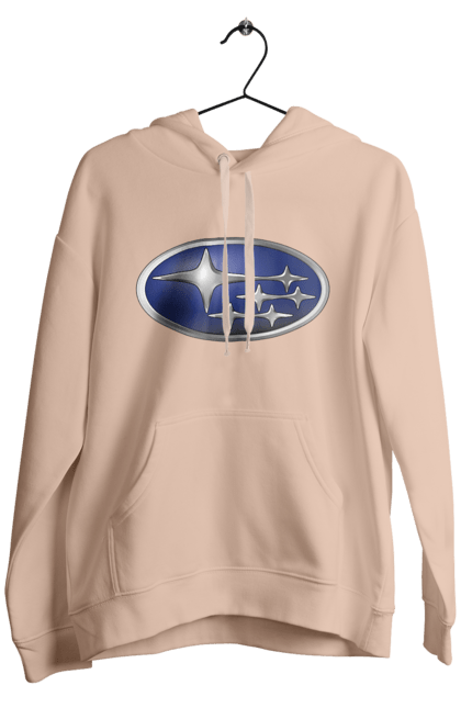 Men`s hoodie with prints Subaru. Auto, logotype, subaru. 2070702