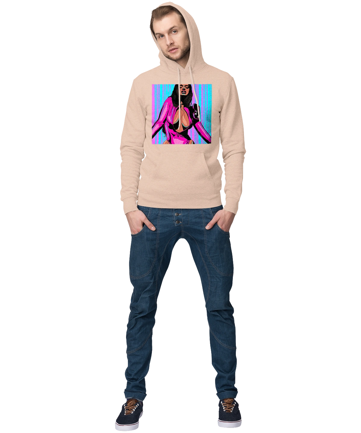 Girl With Deep Neckline