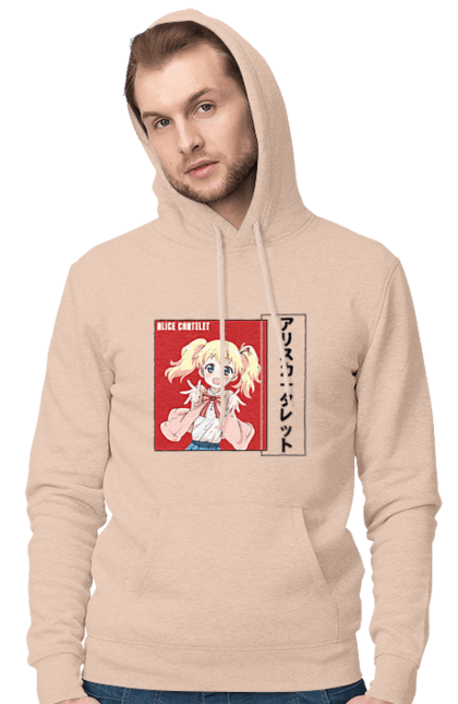 Men's hoodie with prints Kiniro Mosaic Alice Cartelet. Alice, alice cartelet, anime, gold mosaic, kiniro mosaic, kinmoza, manga. 2070702