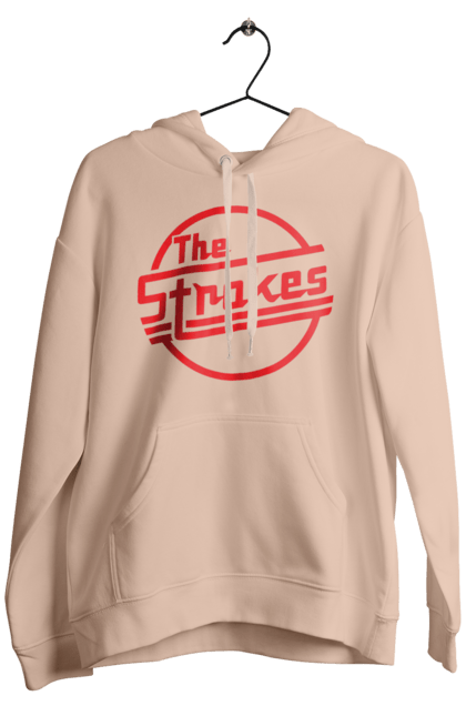 Men's hoodie with prints The Strokes. Alternative rock, garage rock, group, indie, indie rock, music, post-punk revival, rock, strokes. 2070702