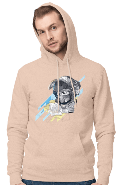 Men`s hoodie with prints Glory to the armed forces of Ukraine. Brand, defender`s day, glory ssu, gratitude, ukrposhta. 2070702