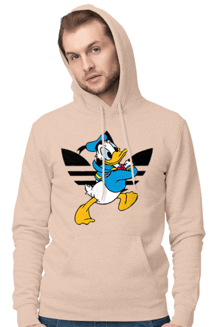 Чоловіче худі з принтом "Adidas Дональд Дак". Adidas, daisy duck, donald duck, адідас, дейзі дак, дональд дак, мультсеріал, мультфільм. 2070702