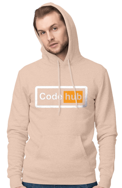 Чоловіче худі з принтом "Код хаб". Айті, айтішник, для айтішника, для програміста, код хаб, подарунок айтішнику, подарунок програмісту, програміст, розробник. 2070702