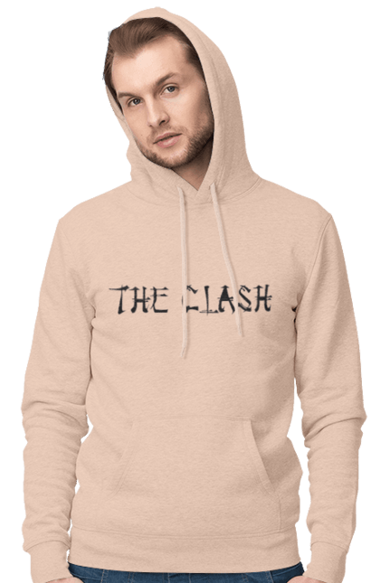 Men's hoodie with prints The Clash. Clash, dub, group, music, punk, punk rock, reggae, rock, rock`n`roll. 2070702