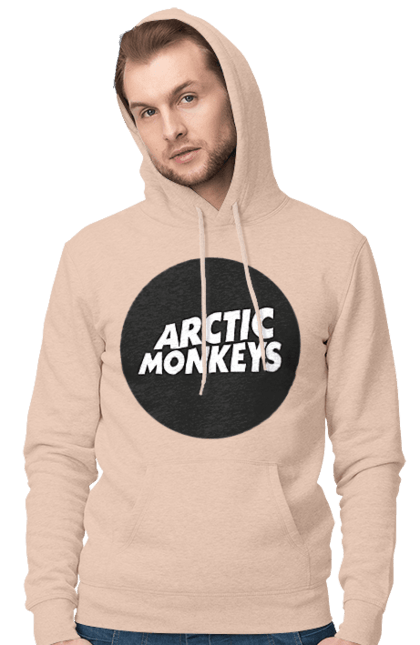 Men's hoodie with prints Arctic Monkeys. Arctic monkeys, garage rock, group, indie rock, music, post-punk revival, psychedelic rock, rock. 2070702