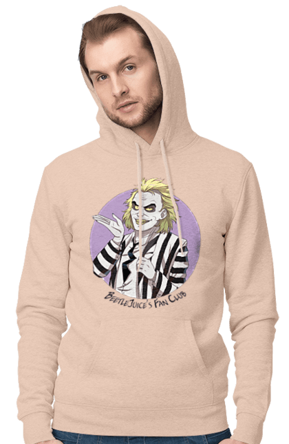 Men's hoodie with prints Beetlejuice. Beetlejuice, comedy, ghost, horror, movie, tim burton, warner bros. 2070702