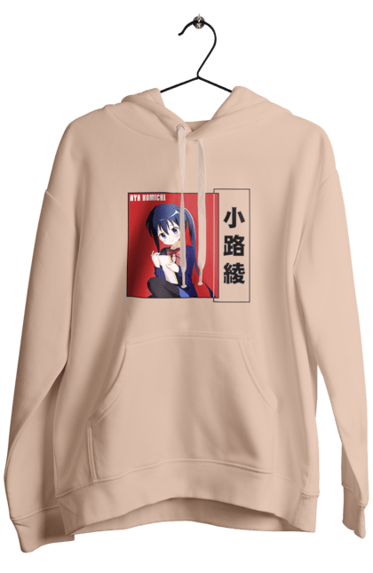 Men's hoodie with prints Kiniro Mosaic Aya Komichi. Anime, aya komichi, gold mosaic, kiniro mosaic, kinmoza, manga. 2070702