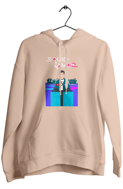 Men`s hoodie with prints Squid Game Seong Gi hun. 456, netflix, player 456, seong gi hun, seong gi-hun, squid game, tv series. 2070702