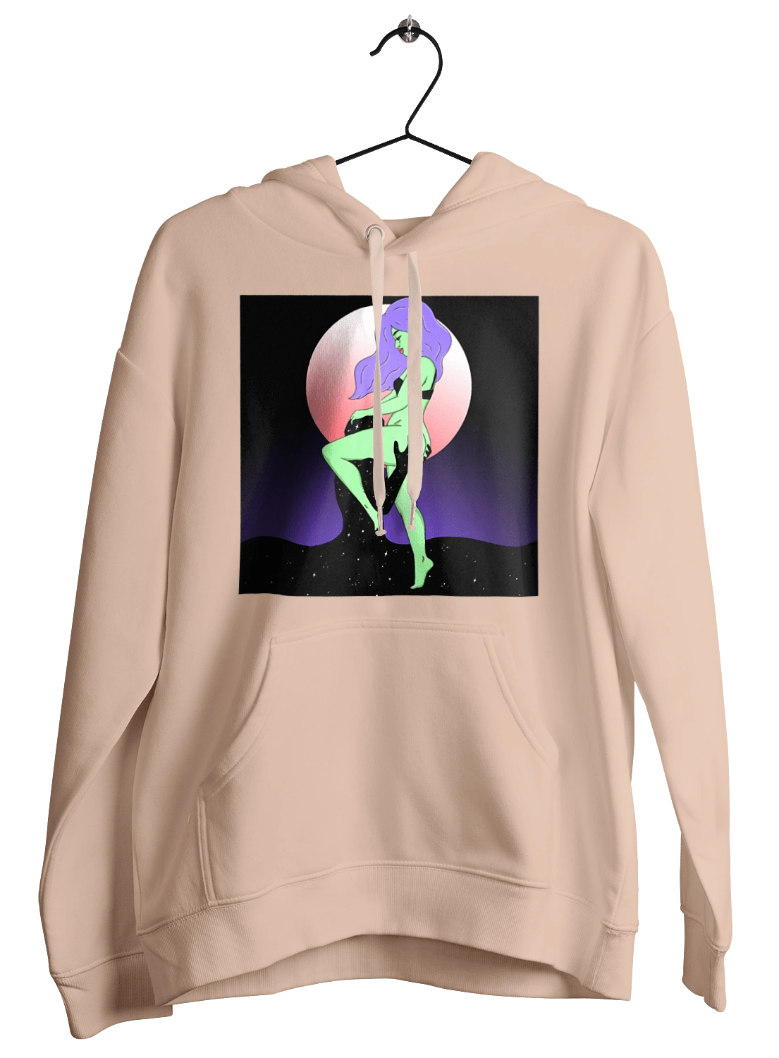 Зелена Дівчина І Місяць