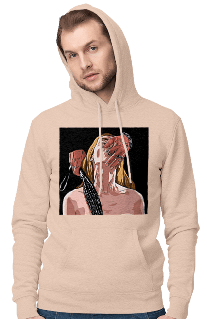 Чоловіче худі з принтом "Дівчина У Полоні Чоловіка З Батогами". Батіг, пристрасть, смоктати. 2070702