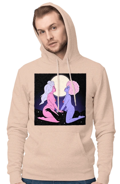 Two Aliens And The Moon