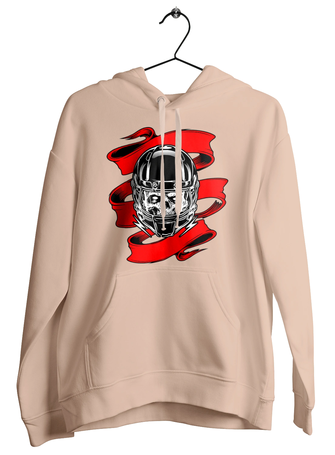 Skull in a motorcycle helmet