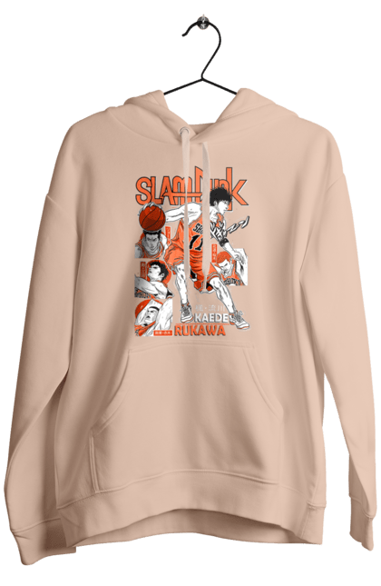 Men's hoodie with prints Slam Dunk Kaede Rukawa. Anime, basketball, comedy, kaede rukawa, manga, school, shonen, slam dunk, sports anime. 2070702